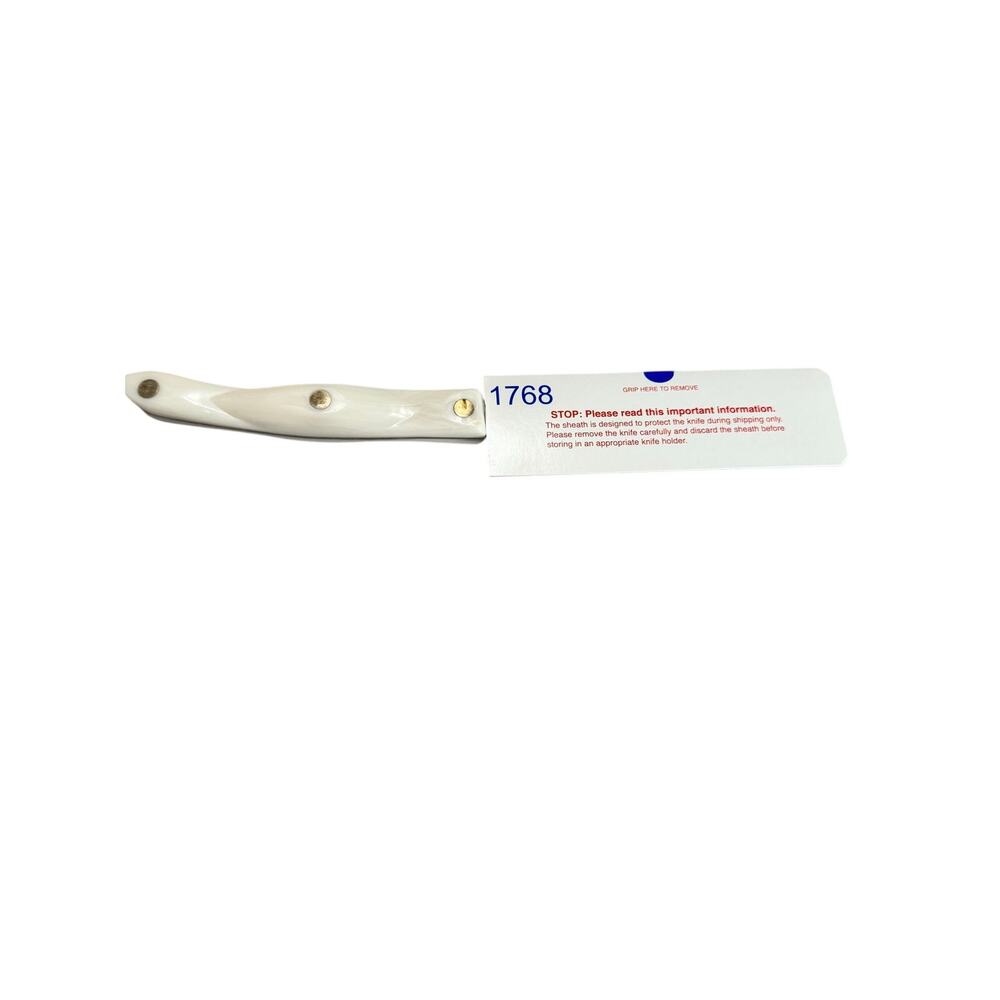 Cutco 1768 KQ Spatula Spreader Knife Pearl White Handle USA New